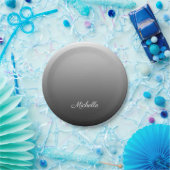 Personalisierter Farbverlauf Ober-schwarze Farbtön Pappteller (Party)