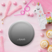 Personalisierter Farbverlauf Ober-schwarze Farbtön Pappteller (Party)