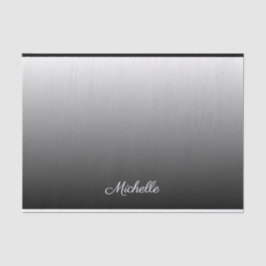 Personalisierter Farbverlauf Ober-schwarze Farbtön Seidenpapier