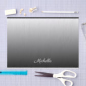 Personalisierter Farbverlauf Ober-schwarze Farbtön Seidenpapier (Handwerk)