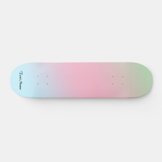 Personalisierter Farbverlauf Skateboard (Horizontal)