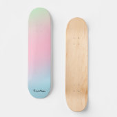Personalisierter Farbverlauf Skateboard (Vorderseite)