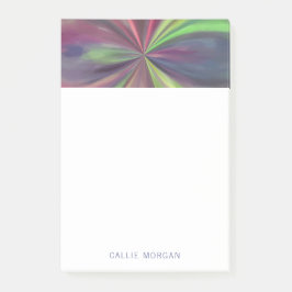 Personalisierter Farbwirbel von Blau, Grün und Mag Post-it Klebezettel