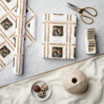 Personalisierter Faux-Gold-Rahmen Rustikale Elegan Geschenkpapier<br><div class="desc">Prachtvoller und eleganter Foto-Rustik-Faux-Gold-Rahmen und Typografie-Geschenkpapier. Fügen Sie Ihr Verlobungs- oder Lieblingsfoto hinzu,  um dieses Geschenkpapier für den Brautjunggesellinnenabschied oder die Hochzeit zu personalisieren. So elegant und chic.</div>