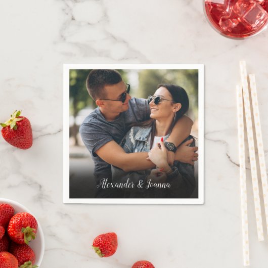 Personalisierter Favoritenskriptname Serviette (Beispiel)