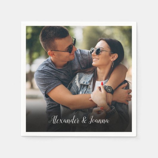 Personalisierter Favoritenskriptname Serviette (Vorderseite)