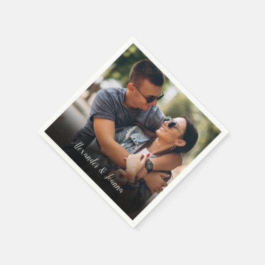 Personalisierter Favoritenskriptname Serviette (Ecke)