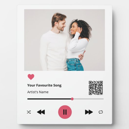 Personalisierter Favoritentablett Fotoplatte (Vorderseite)