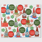 Personalisierter Feiertag Geschenkpapier (Flach)