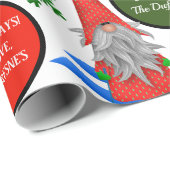 Personalisierter Feiertag Geschenkpapier (Rolleneckpunkt)