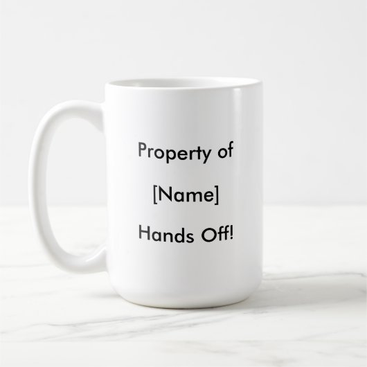 Personalisierter, feiner, benutzerdefinierter Text Kaffeetasse (Links)