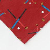 Personalisierter Feldhockey Fleecedecke (Ecke)