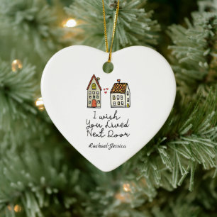 Personalisierter Fernfreund Keramik Ornament