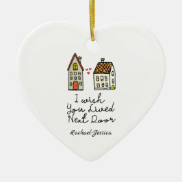 Personalisierter Fernfreund Keramik Ornament