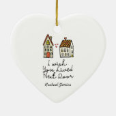 Personalisierter Fernfreund Keramik Ornament (Hinten)