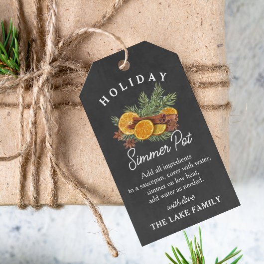 Personalisierter festlicher Feiertag-Potpourri-Anh Geschenkanhänger