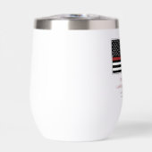 Personalisierter Feuerwehrhelfer mit dünner roter (Vorderseite)