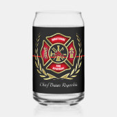 Personalisierter Feuerwehrmann Dosenglas (Vorderseite)