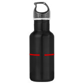 Personalisierter Feuerwehrmann Edelstahlflasche (Rückseite)