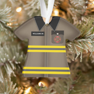 Personalisierter Feuerwehrmann Ornament