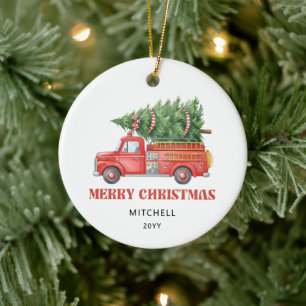 Personalisierter Feuerwehrmann Weihnachten Feuerwe Keramik Ornament