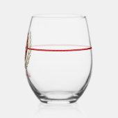 Personalisierter Feuerwehrmann Weinglas Ohne Stiel (Links)