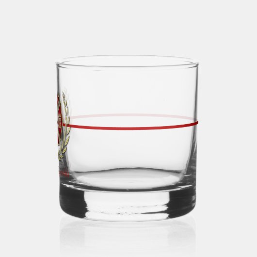 Personalisierter Feuerwehrmann Whiskyglas (Links)