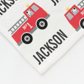 PERSONALISIERTER Feuerzug Kids Blankon Fleecedecke (Ecke)