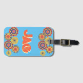 Personalisierter Fiesta-Flair Gepäckanhänger (Vorderseite (Horizontal))