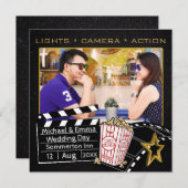 Personalisierter Filmstar - Einladung (Vorne/Hinten)