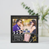 Personalisierter Filmstar - Einladung (Stehend Vorderseite)