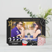 Personalisierter Filmstar - Einladung (Stehend Vorderseite)