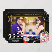 Personalisierter Filmstar - Einladung (Vorne/Hinten)