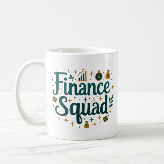 Personalisierter Finanzplatz Kaffeetasse (Links)