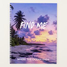 Personalisierter FindMe Tropischer Inselparadies S Planer