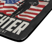 Personalisierter Firefighter Rescue USA Flag Patri Schneidebrett (Ecke)