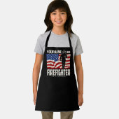Personalisierter Firefighter Rescue USA Flag Patri Schürze (Insitu)