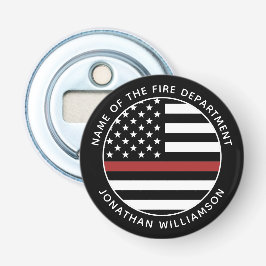 Personalisierter Firefighter Thin Red Line USA-Fla Flaschenöffner