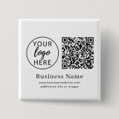 Personalisierter Firmen-Branding-Logo-Scan Button (Vorderseite)