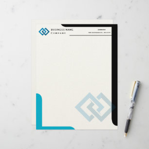 Personalisierter Firmenlogo-Briefkopf Briefbogen