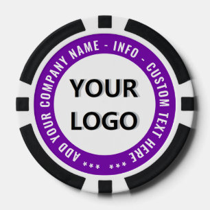 Personalisierter Firmenlogo-Text Marken-Pokerchips Pokerchips