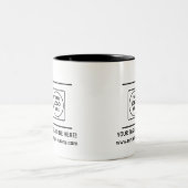 Personalisierter Firmenlogo-Werbebecher Zweifarbige Tasse (Mittel)