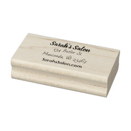 Personalisierter Firmenname, Anschrift und E-Mail Gummistempel