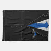 Personalisierter Firmenname Funny Kittuch Geschirrtuch (Horizontal)