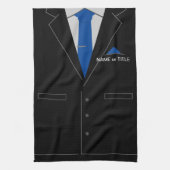 Personalisierter Firmenname Funny Kittuch Geschirrtuch (Vertikal)