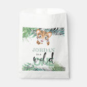 Personalisierter First Birthday Lion Dschungel Geschenktütchen (Vorderseite)