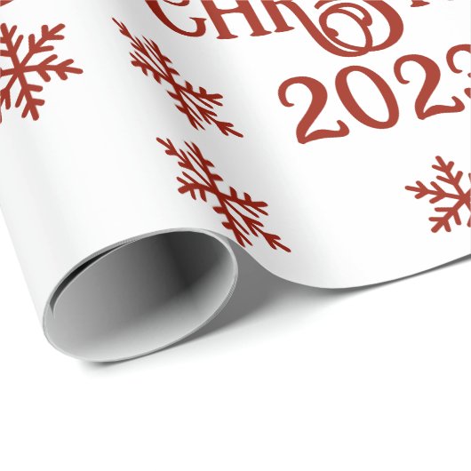 Personalisierter First Christmas Text Geschenkpapier (Rolleneckpunkt)