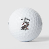 Personalisierter Fisch 2 Whisperer Fischer Golfball (Vorderseite)