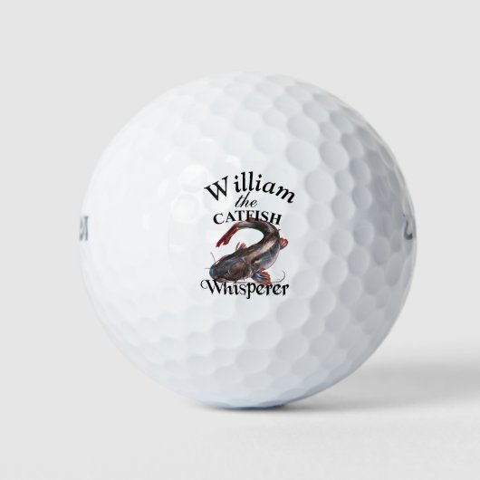 Personalisierter Fisch 2 Whisperer Fischer Golfball (Vorderseite)