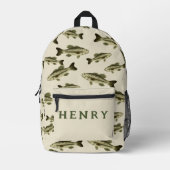 Personalisierter Fisch-Backpack Bedruckter Rucksack (Vorderseite)